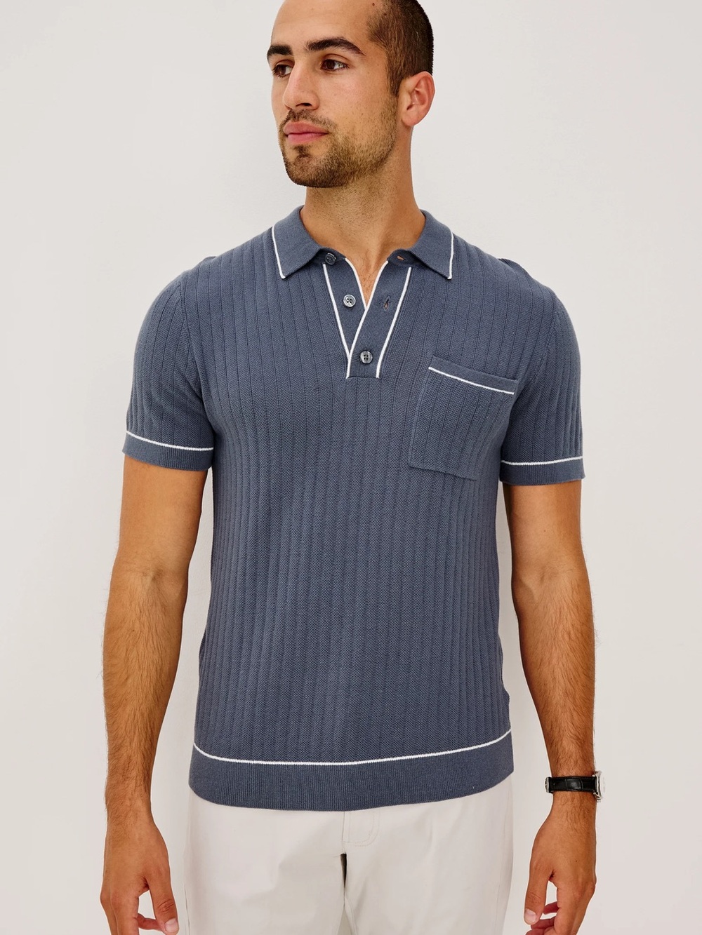 NWT! Rails Hardy Polo Shirt in Faded Navy